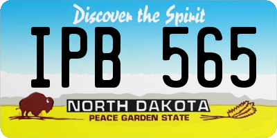 ND license plate IPB565