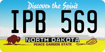 ND license plate IPB569