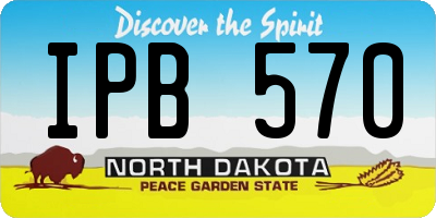 ND license plate IPB570