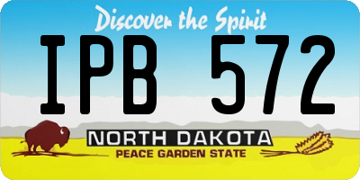 ND license plate IPB572