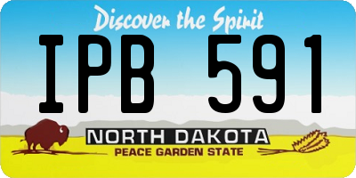 ND license plate IPB591