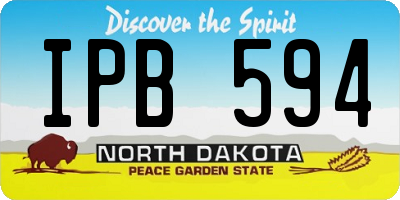 ND license plate IPB594