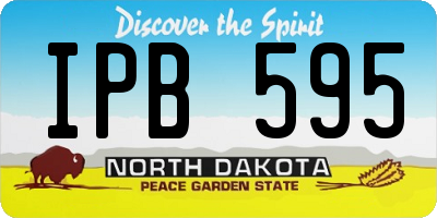 ND license plate IPB595