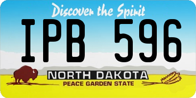 ND license plate IPB596