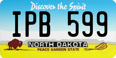 ND license plate IPB599