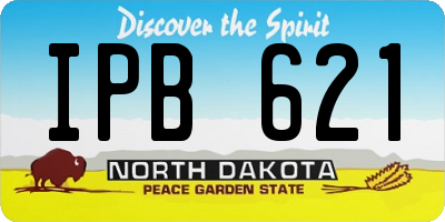 ND license plate IPB621
