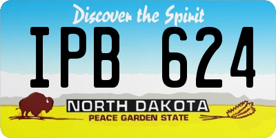 ND license plate IPB624