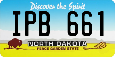 ND license plate IPB661