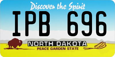 ND license plate IPB696