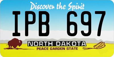 ND license plate IPB697