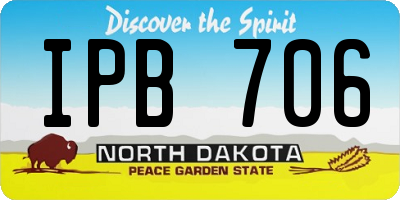 ND license plate IPB706