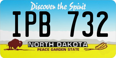 ND license plate IPB732