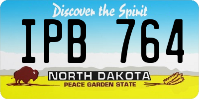 ND license plate IPB764