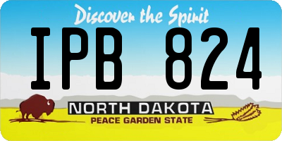 ND license plate IPB824