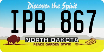 ND license plate IPB867