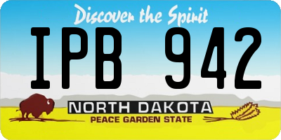 ND license plate IPB942