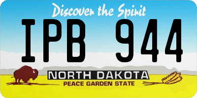 ND license plate IPB944
