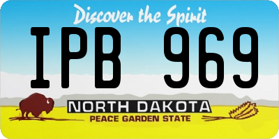 ND license plate IPB969