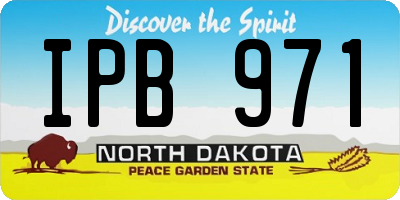 ND license plate IPB971