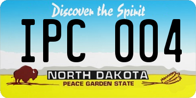 ND license plate IPC004