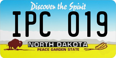 ND license plate IPC019