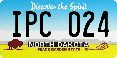 ND license plate IPC024