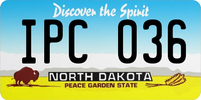 ND license plate IPC036