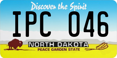 ND license plate IPC046