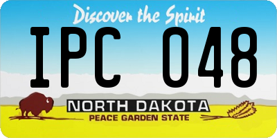 ND license plate IPC048