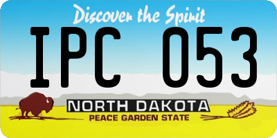 ND license plate IPC053