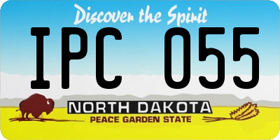 ND license plate IPC055