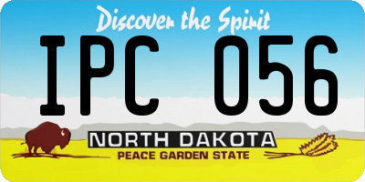 ND license plate IPC056