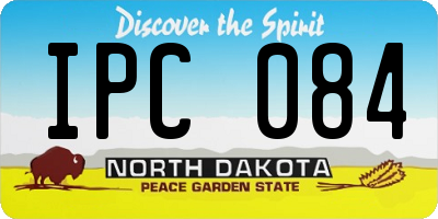 ND license plate IPC084