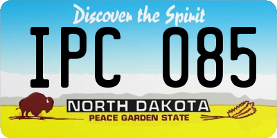 ND license plate IPC085