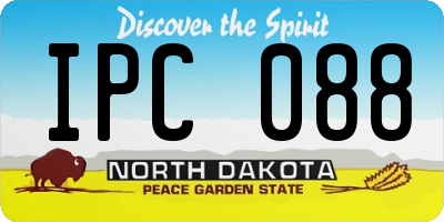ND license plate IPC088