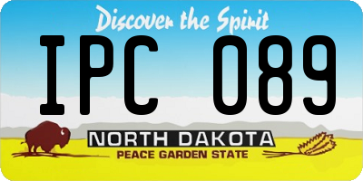 ND license plate IPC089