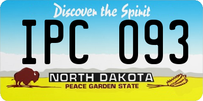 ND license plate IPC093