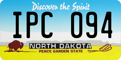 ND license plate IPC094