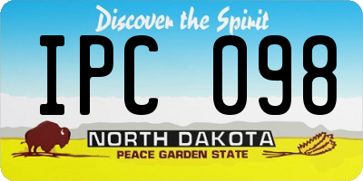 ND license plate IPC098