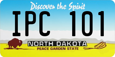 ND license plate IPC101