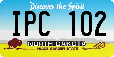 ND license plate IPC102