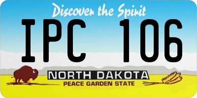 ND license plate IPC106