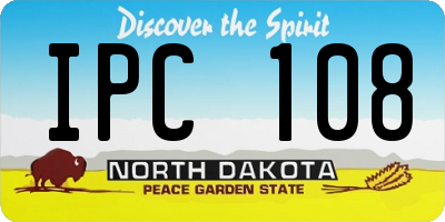 ND license plate IPC108