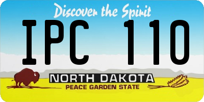 ND license plate IPC110