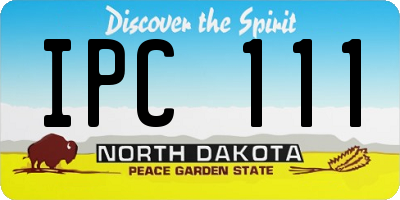 ND license plate IPC111