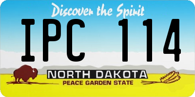 ND license plate IPC114