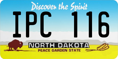 ND license plate IPC116
