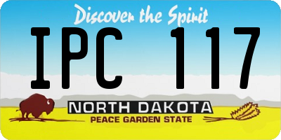 ND license plate IPC117