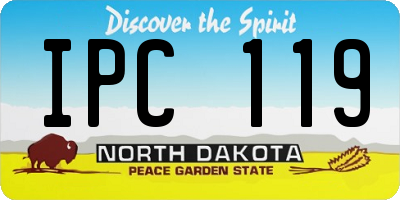 ND license plate IPC119
