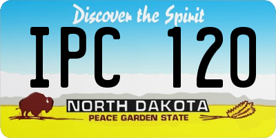 ND license plate IPC120